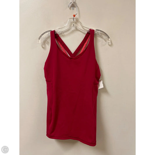 Athletic Tank Top By Lululemon In Red, Size: 10