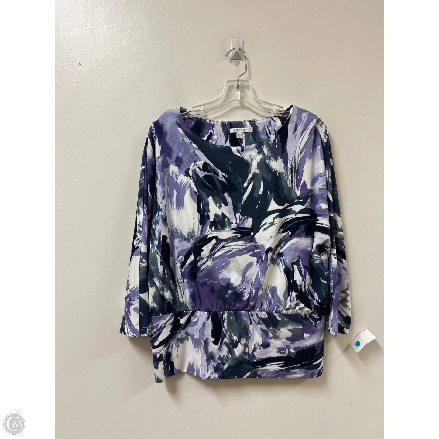 Top Long Sleeve By Chicos In Purple, Size: M