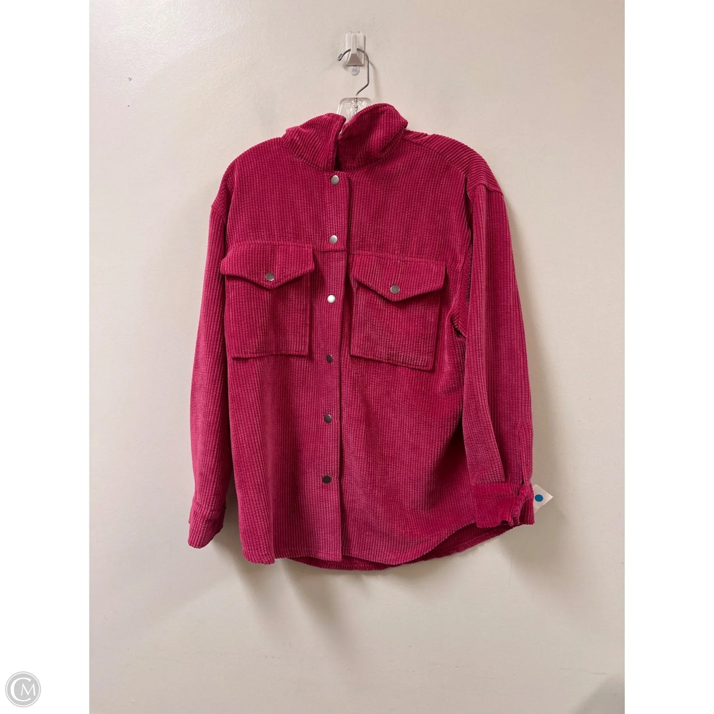 Jacket Shirt By Wild Fable In Pink, Size: S