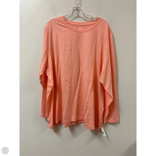 Top Long Sleeve By Lands End In Coral, Size: 3x