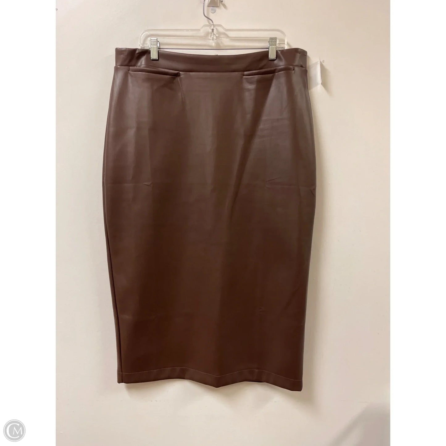 Skirt Midi By Lane Bryant In Brown, Size: 14