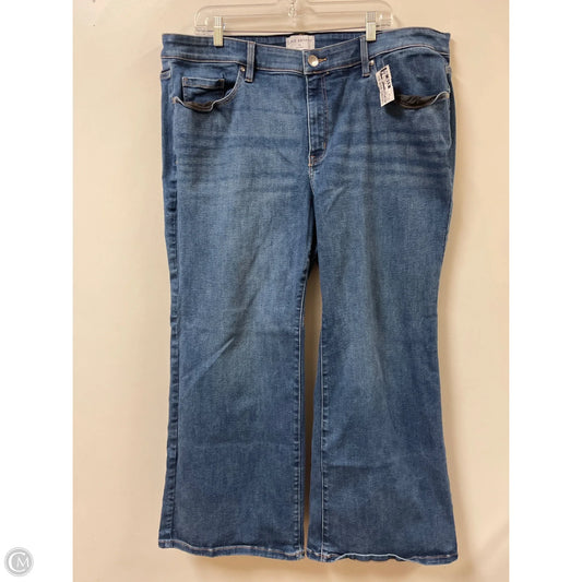 Jeans Wide Leg By Lane Bryant In Blue Denim, Size: 22