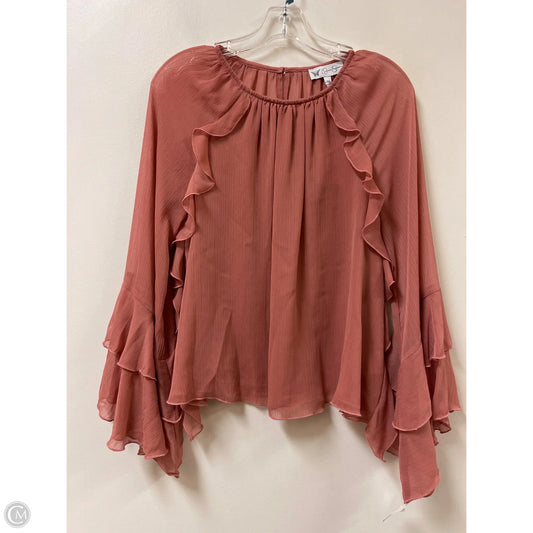Top Long Sleeve By Jessica Simpson In Pink, Size: Xs