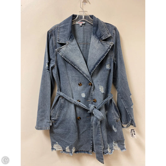 Jacket Denim By Mazik In Blue Denim, Size: S