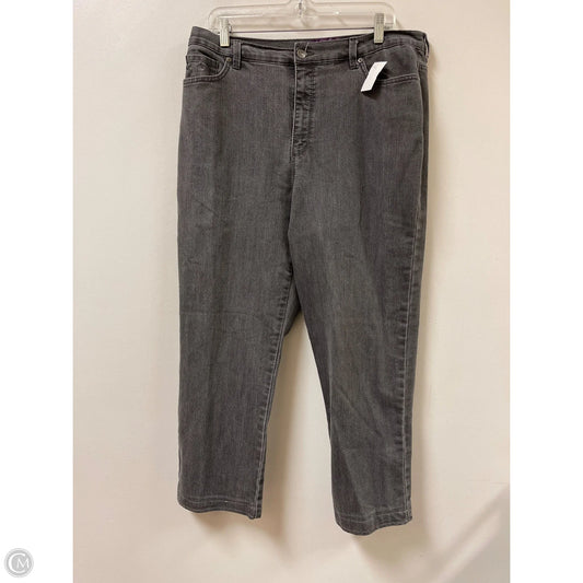 Jeans Skinny By Gloria Vanderbilt In Grey Denim, Size: 16