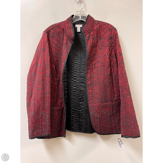 Jacket Other By Chicos In Black & Red, Size: L