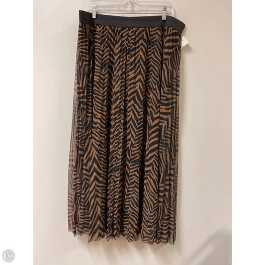Skirt Midi By A Beautiful Soul In Black & Brown, Size: 18