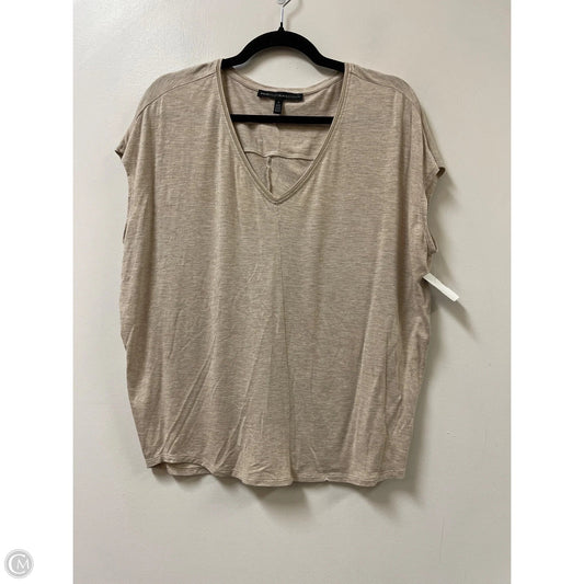 Top Short Sleeve By White House Black Market In Cream, Size: S