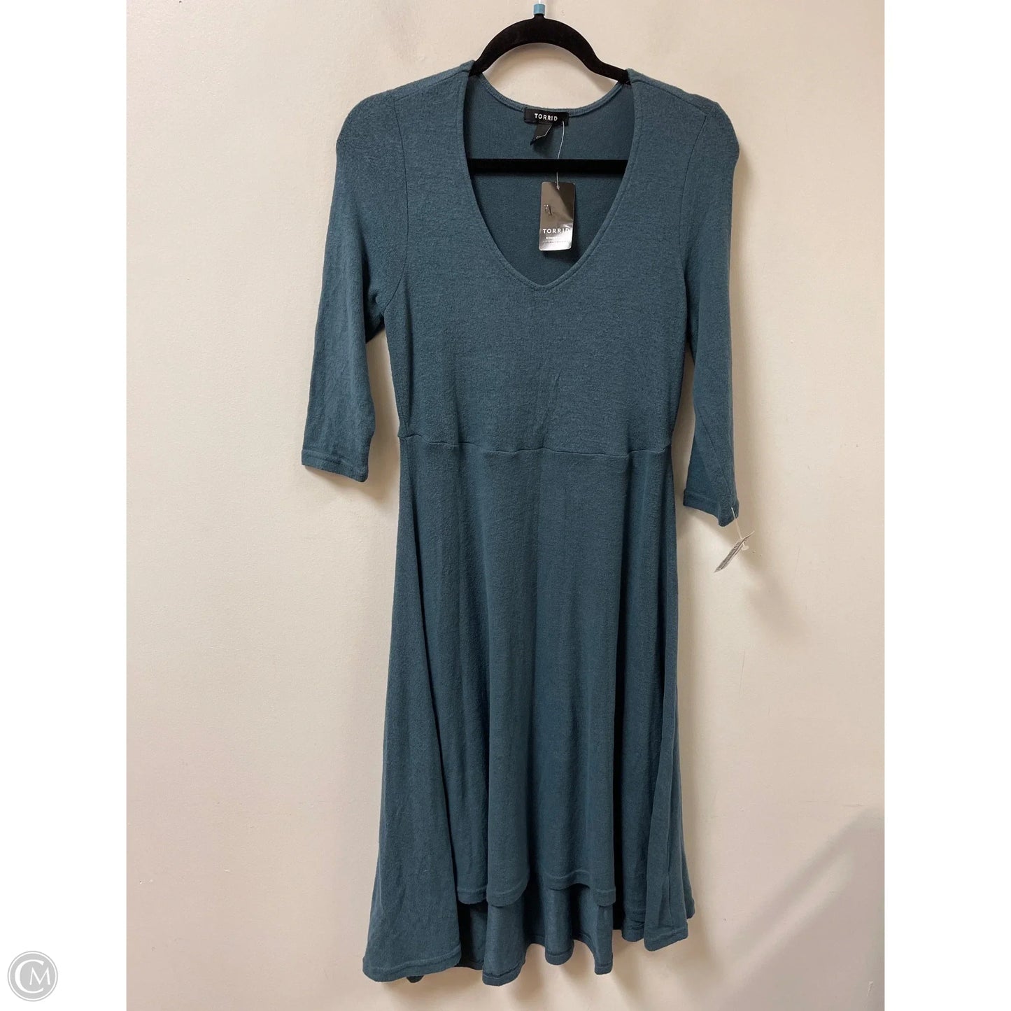 Dress Casual Midi By Torrid In Blue, Size: L
