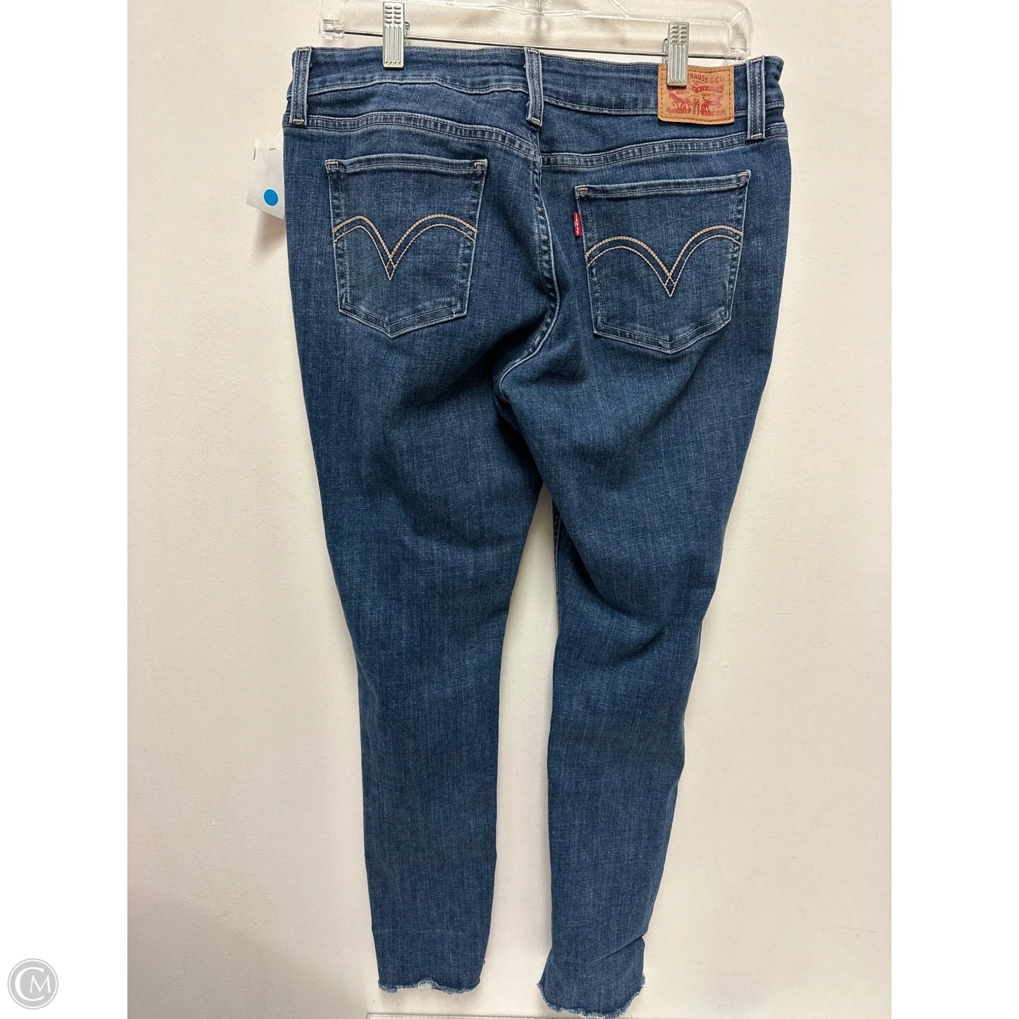 Jeans Skinny By Levis In Blue Denim, Size: 14
