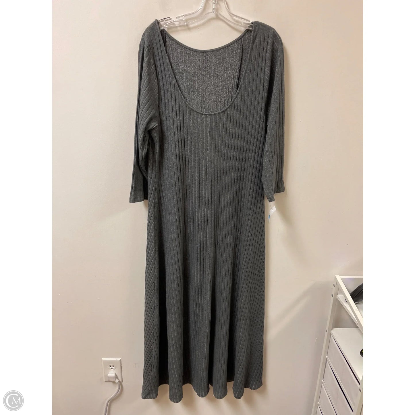 Dress Casual Maxi By Old Navy In Grey, Size: 1x