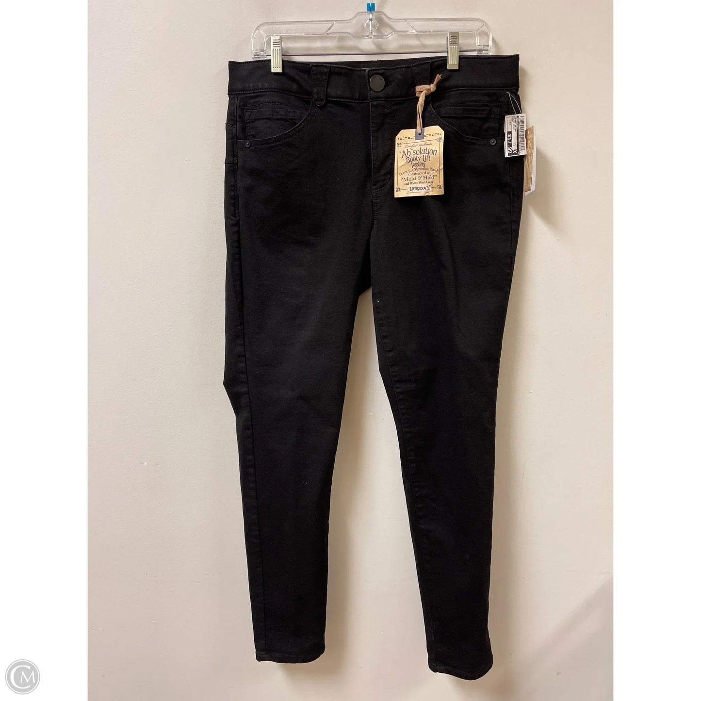 Jeans Skinny By Democracy In Black Denim, Size: 14
