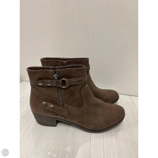 Boots Ankle Flats By Ana In Brown, Size: 11