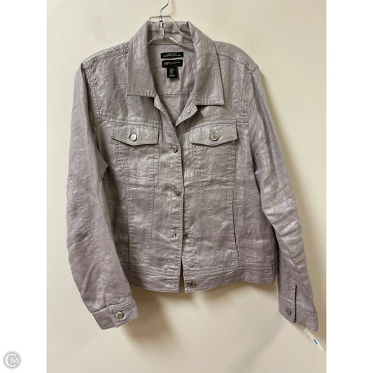 Jacket Other By Jones New York In Silver, Size: L