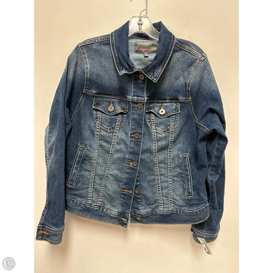 Jacket Denim By Torrid In Blue Denim, Size: Xl