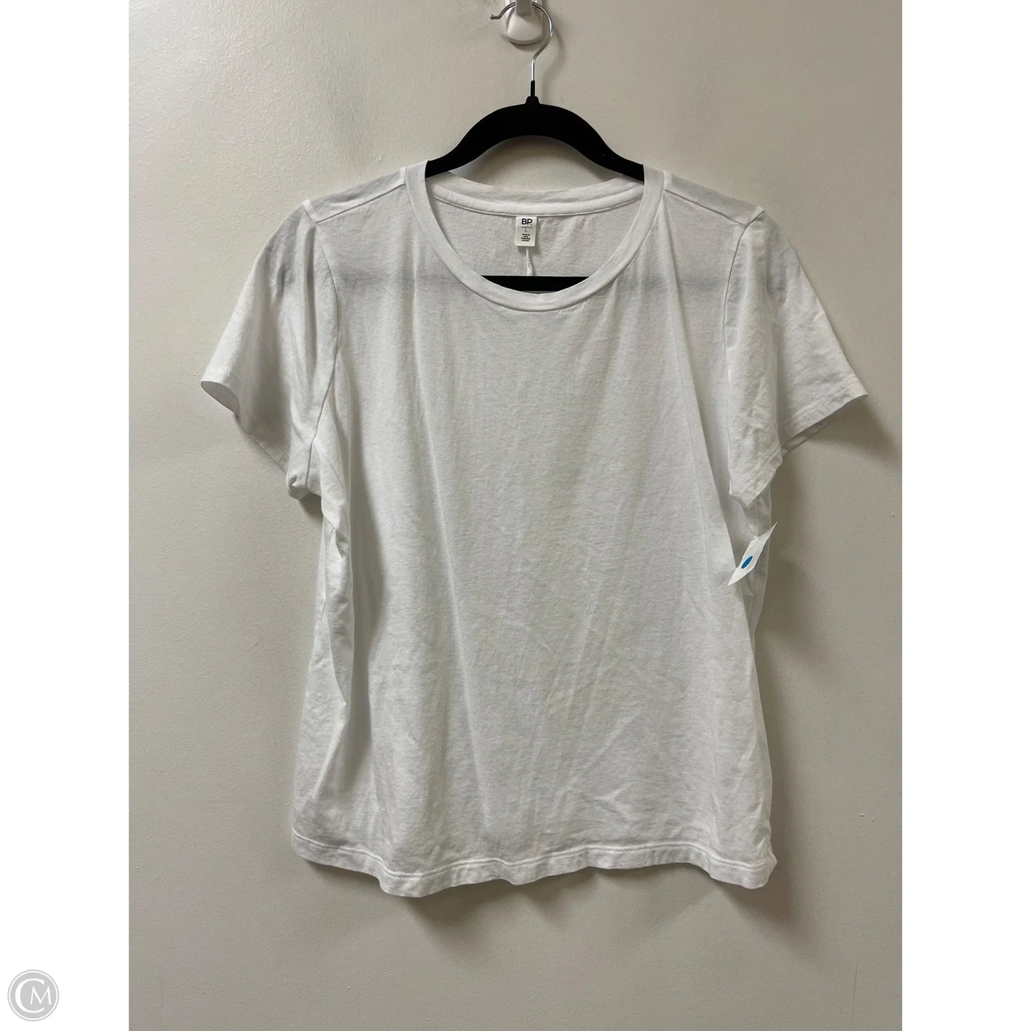 Top Short Sleeve By Bp In White, Size: L