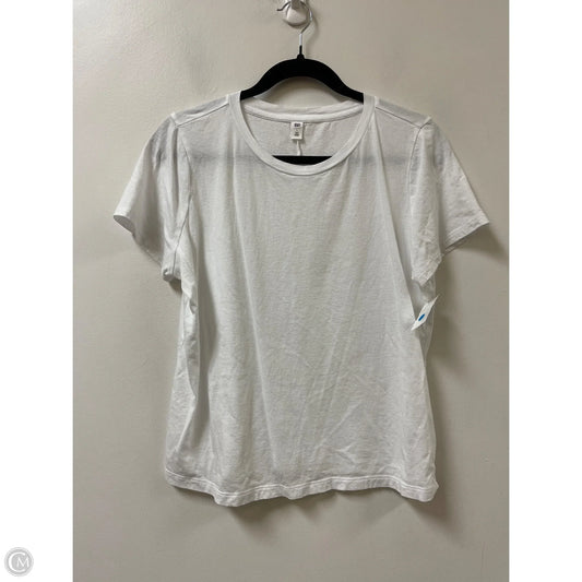 Top Short Sleeve By Bp In White, Size: L