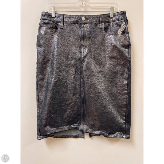 Skirt Midi By Gap In Silver, Size: 12