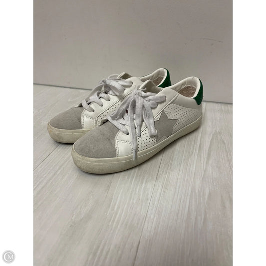 Shoes Sneakers By Vintage Havana In Green & White, Size: 6.5