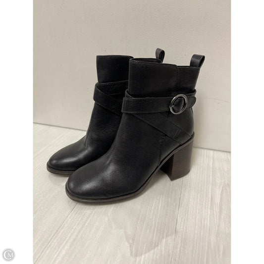 Boots Ankle Heels By Crown Vintage In Black, Size: 10