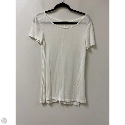 Top Short Sleeve By Halogen In White, Size: S