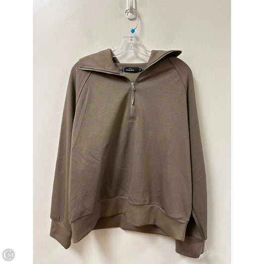 Sweatshirt Collar By Trendy Queen In Taupe, Size: Xl