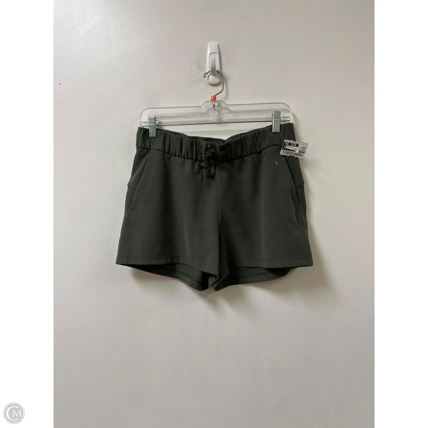 Athletic Shorts By Lululemon In Green, Size: 8