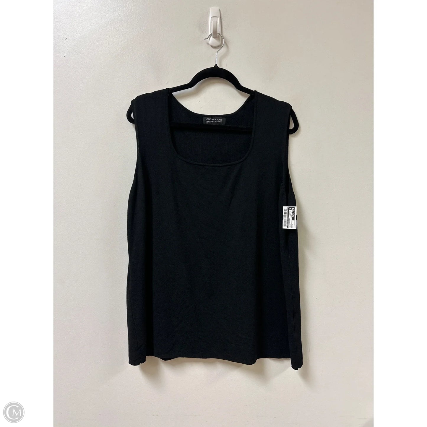 Top Sleeveless By Jones New York In Black, Size: 3x