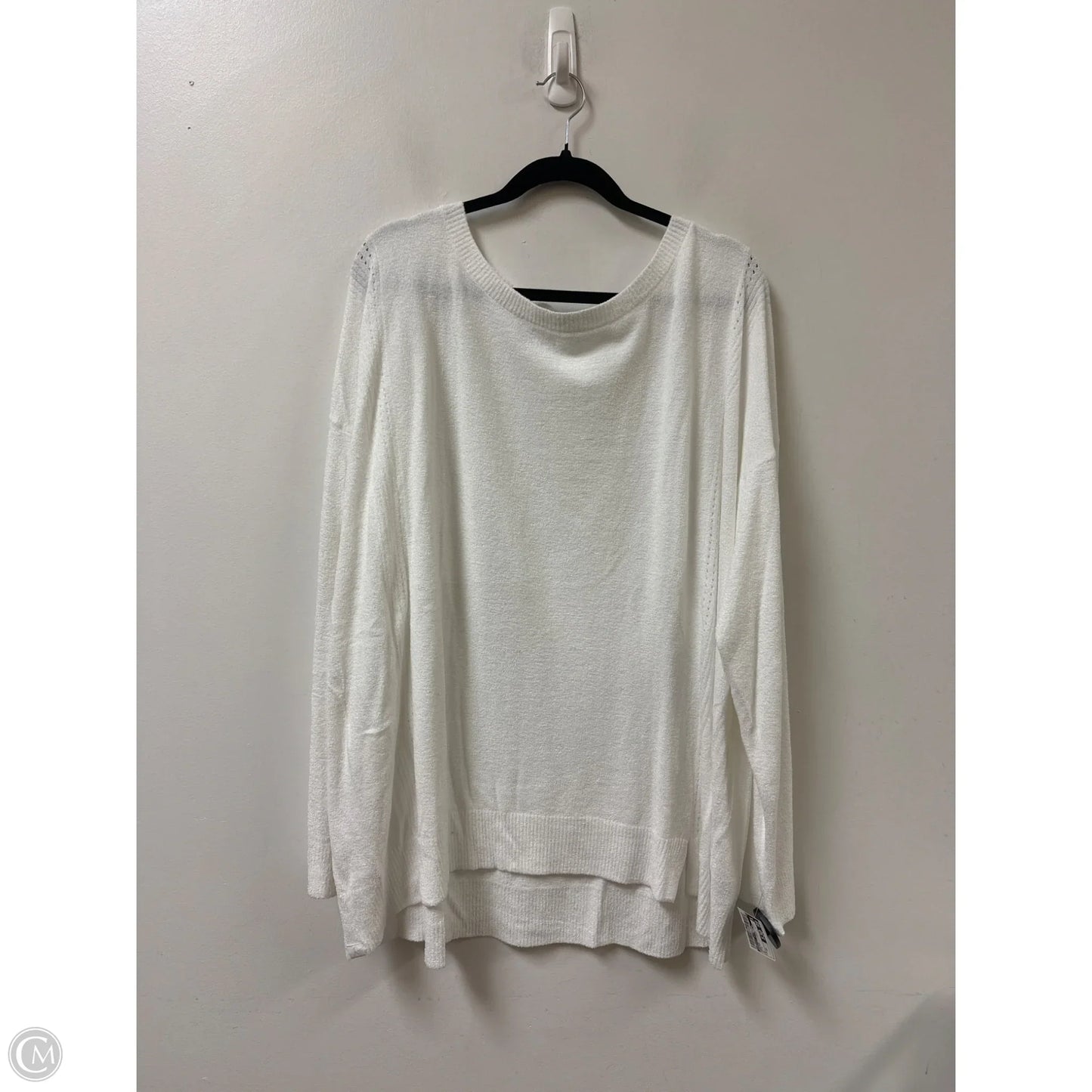 Sweater By Barefoot Dreams In White, Size: 3x