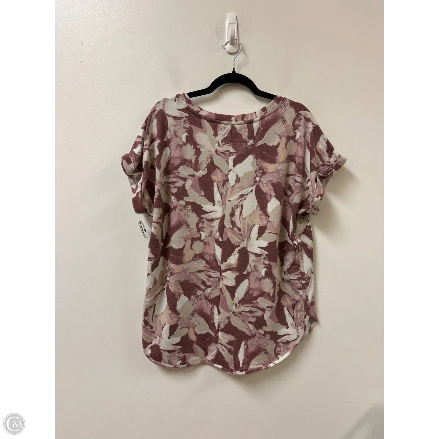 Top Short Sleeve By Cupio In Cream & Red, Size: Xl