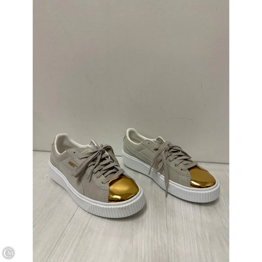 Shoes Sneakers By Puma In Cream, Size: 9