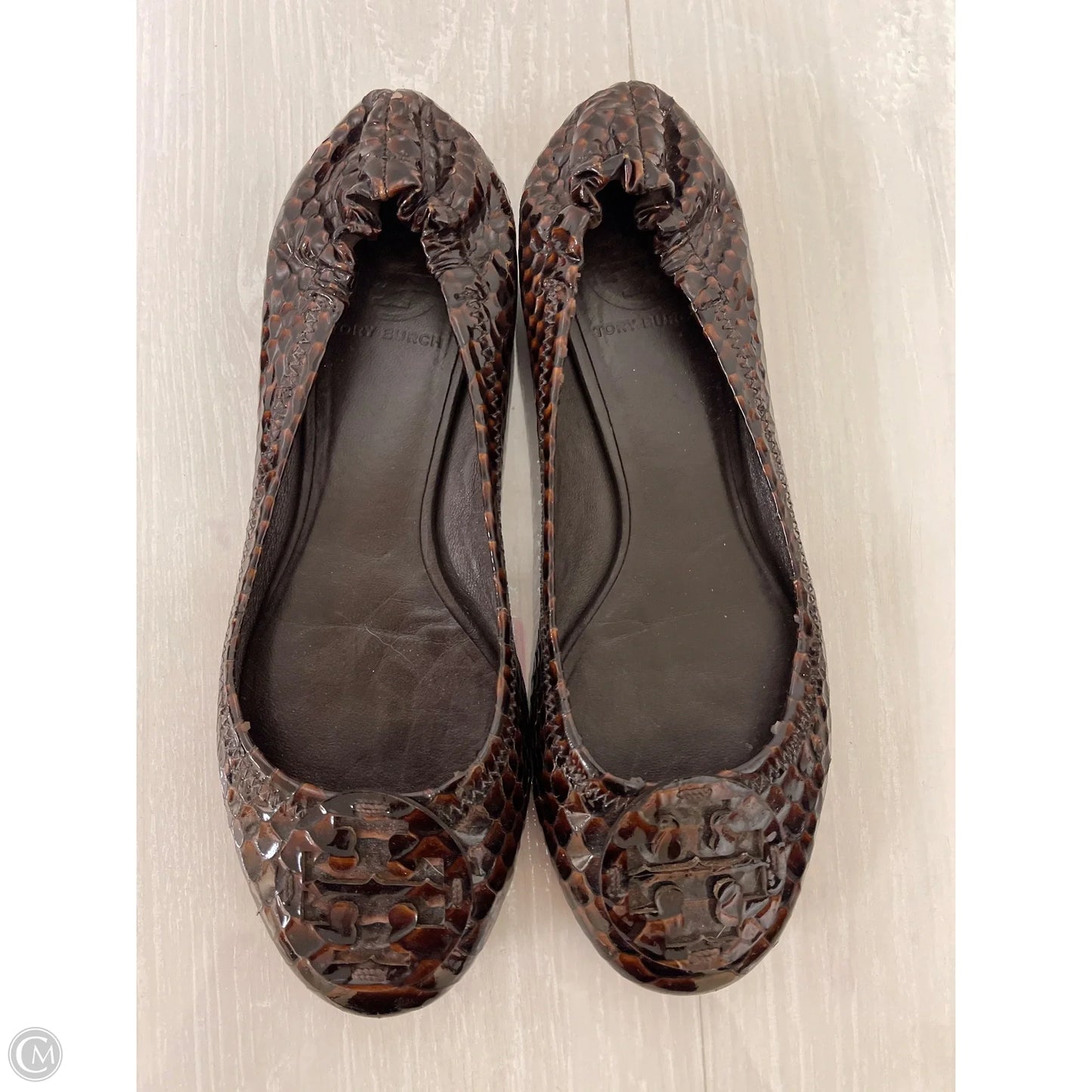 Shoes Designer By Tory Burch In Brown, Size: 7.5