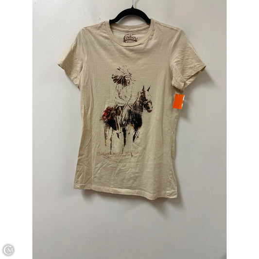 Top Short Sleeve By Clothes Mentor In Cream, Size: Xl