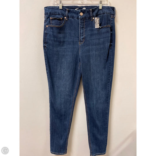 Jeans Skinny By Seven 7 In Blue Denim, Size: 16