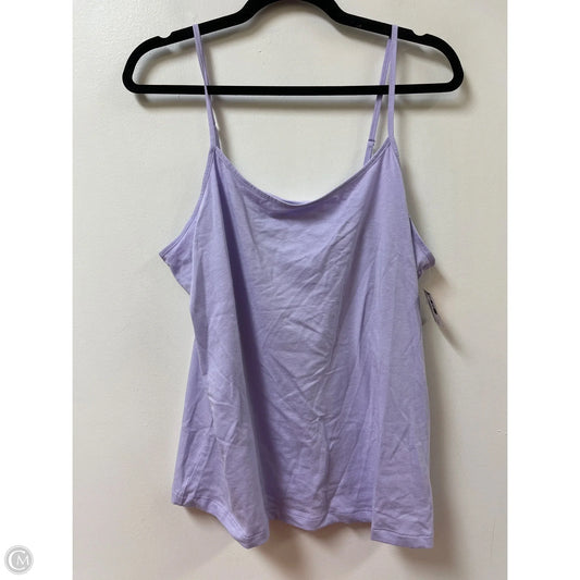 Tank Top By Time And Tru In Purple, Size: Xl