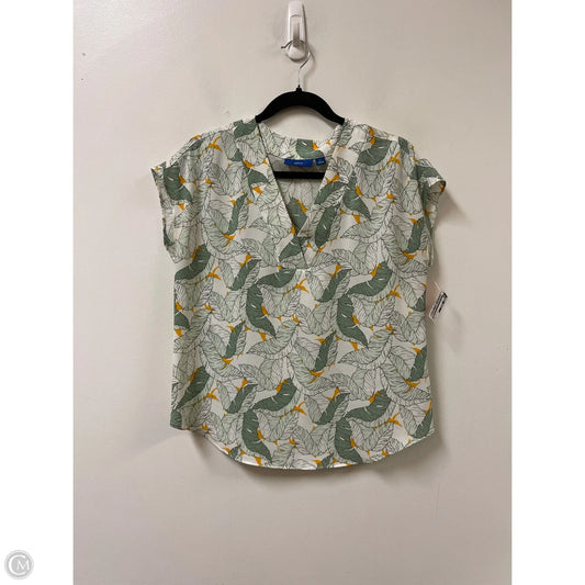 Top Short Sleeve By Apt 9 In Green & White, Size: S
