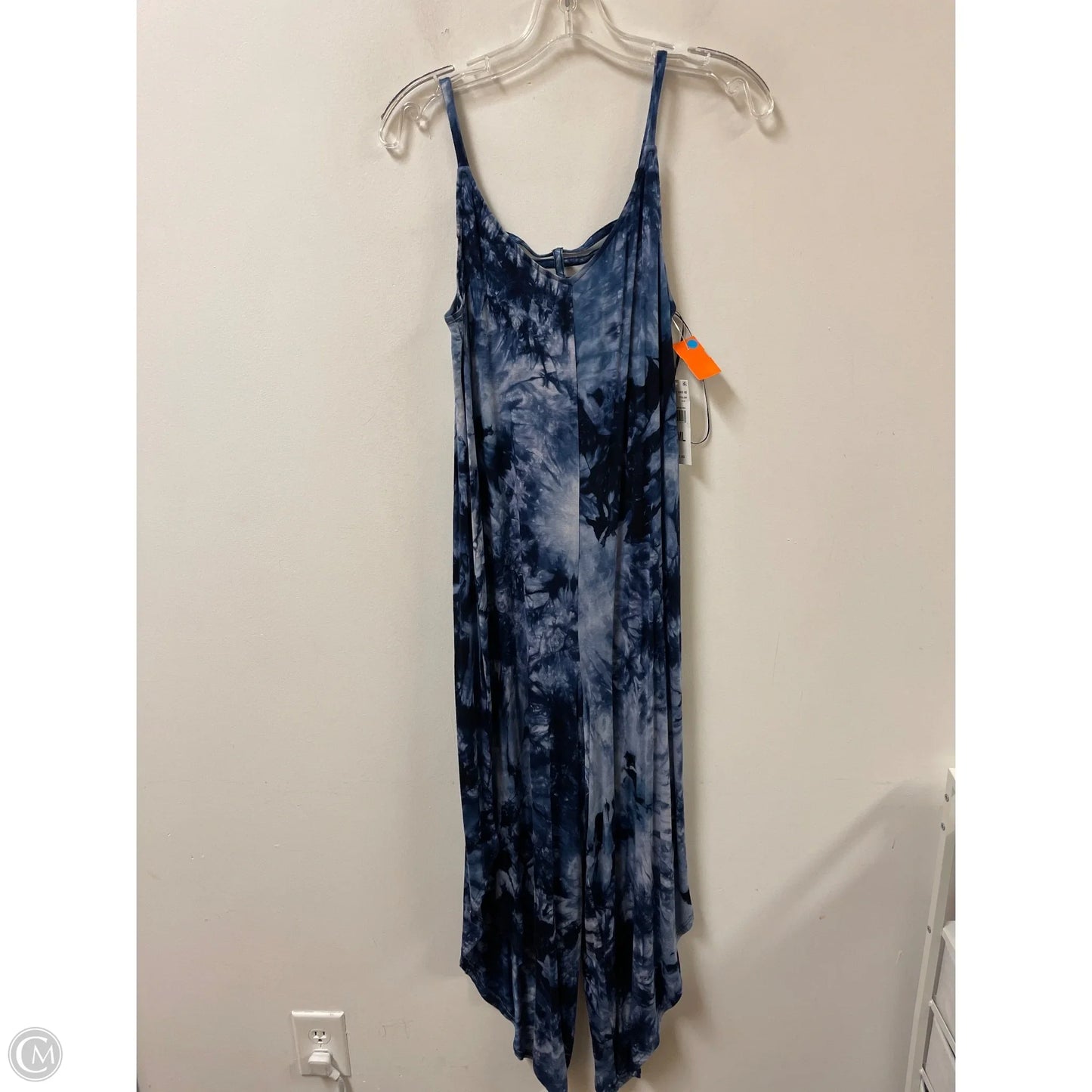 Jumpsuit By Signature By Robbie Bee In Tie Dye Print, Size: S