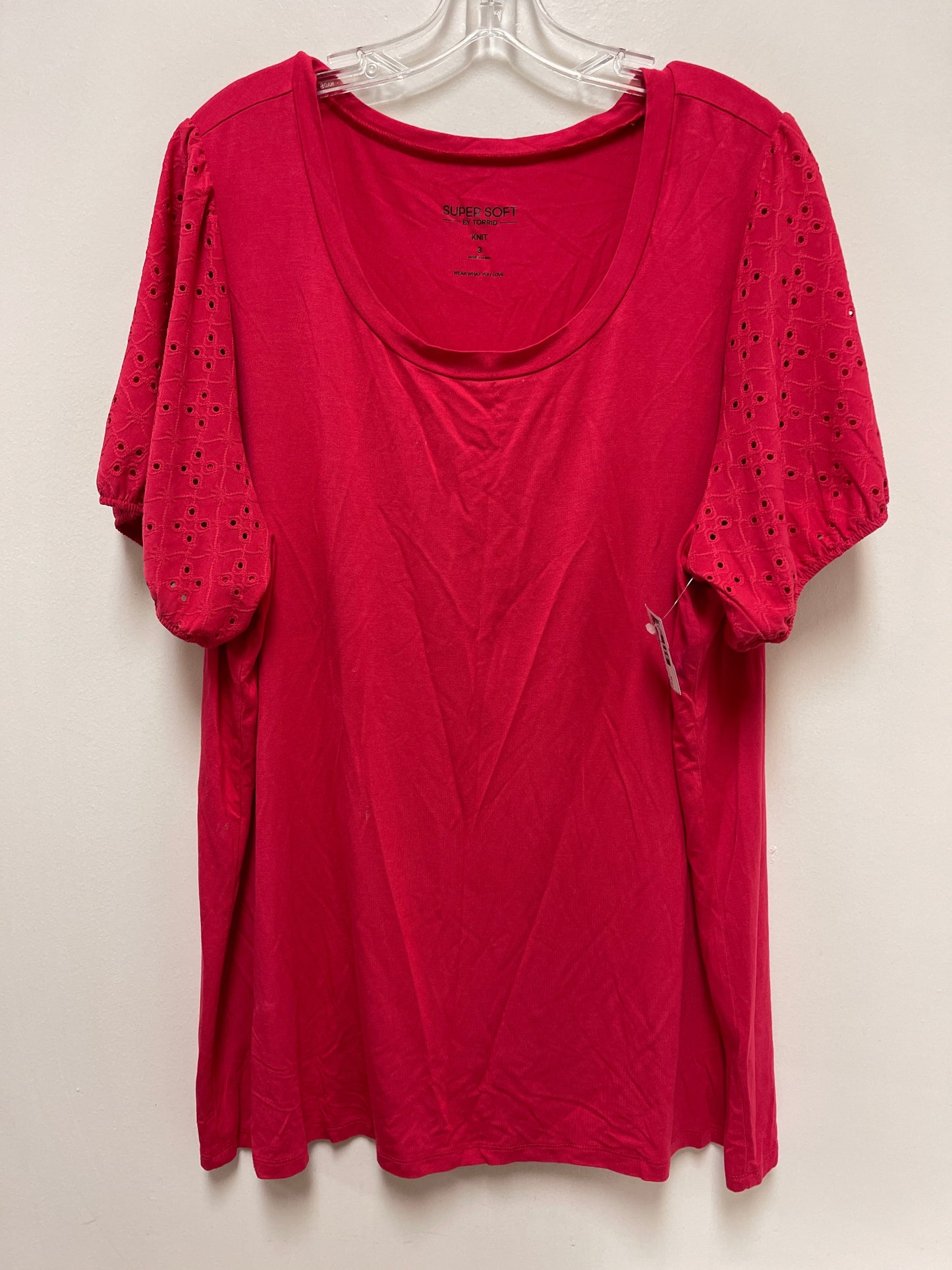 Top Short Sleeve By Torrid In Pink, Size: 3x