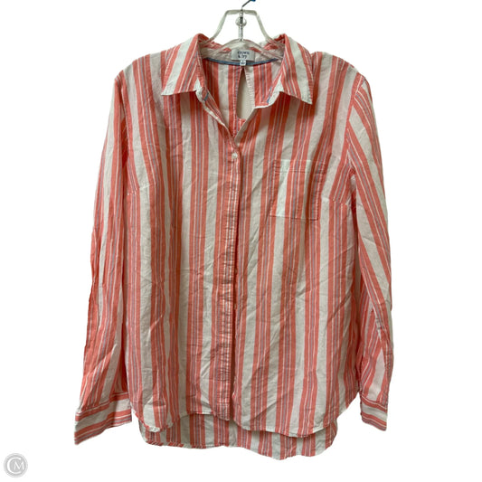 Blouse Long Sleeve By Crown And Ivy In Orange, Size: L