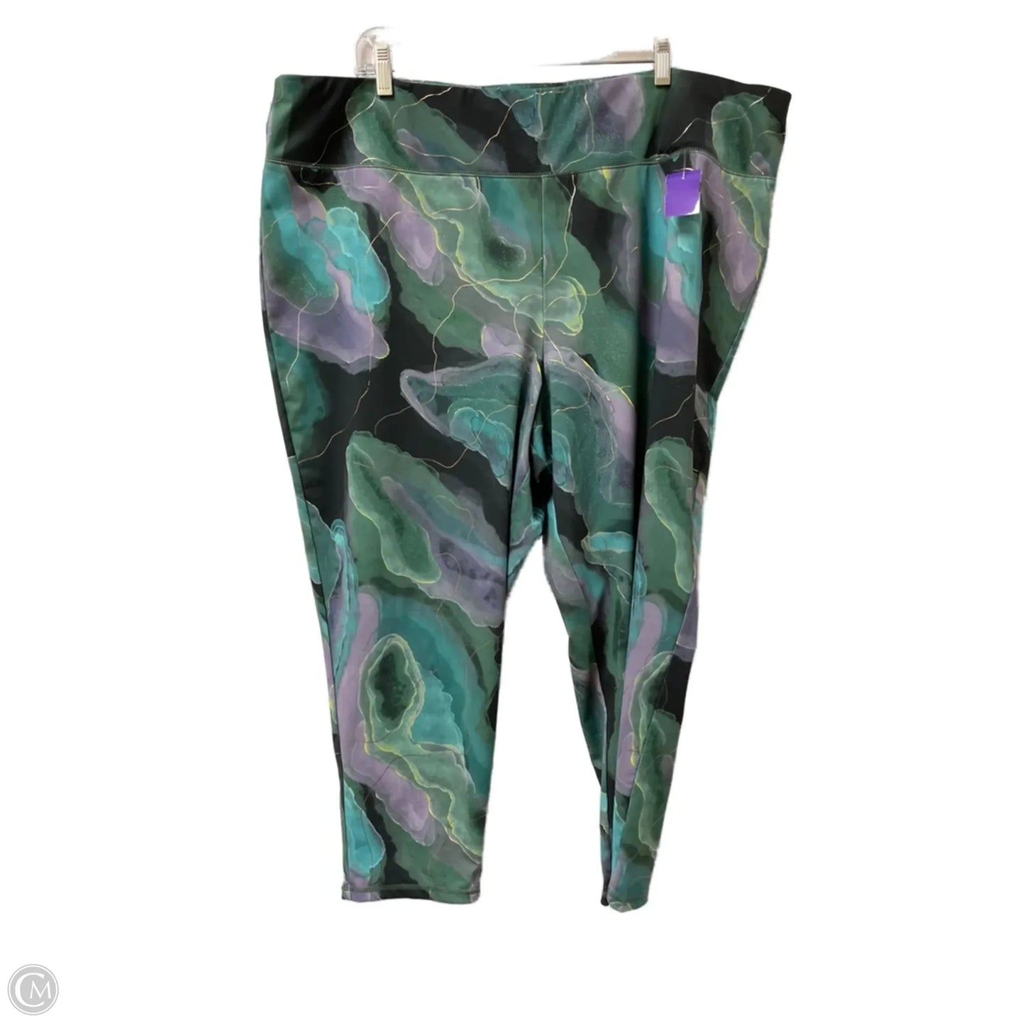 Athletic Leggings By Cato In Multi-colored, Size: 4x