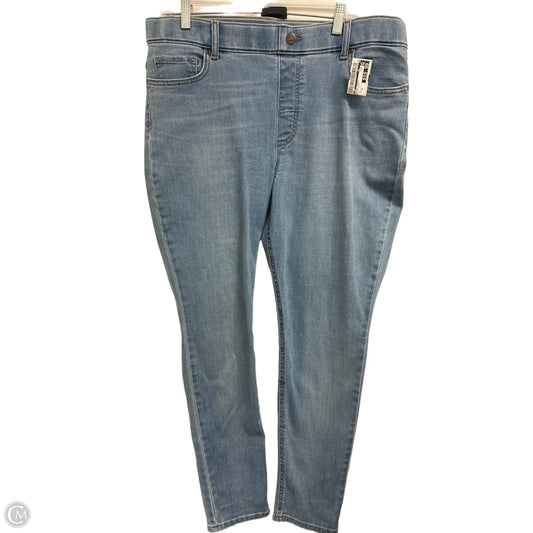 Jeans Skinny By Lee In Blue Denim, Size: 18