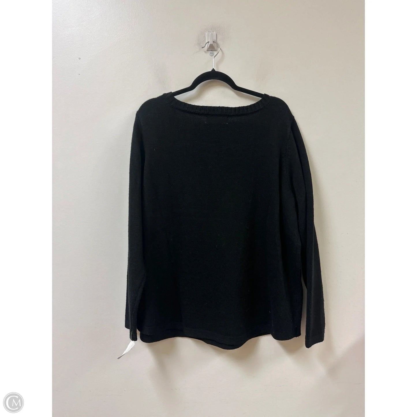 Sweater By Karen Scott In Black, Size: 2x