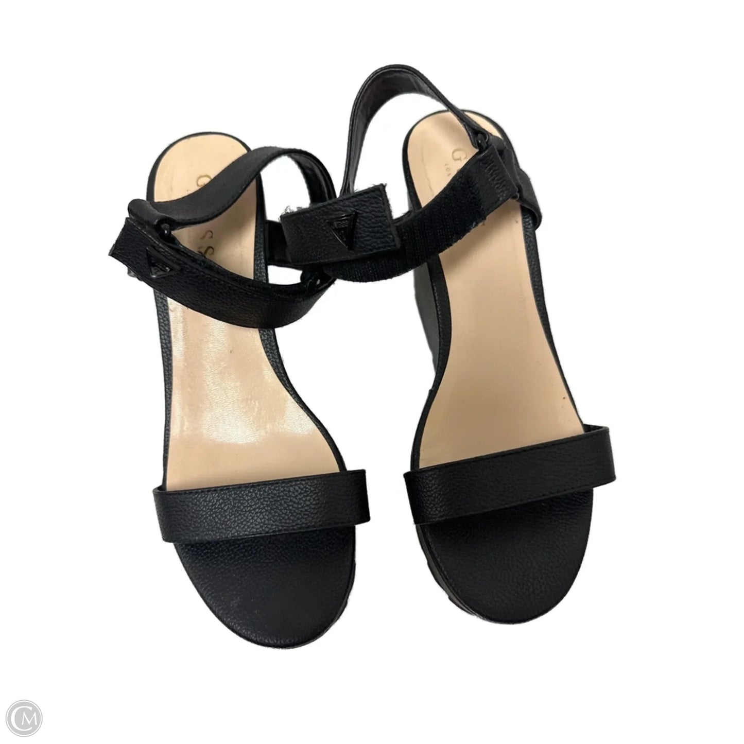 Shoes Heels Platform By Guess In Black, Size: 8.5