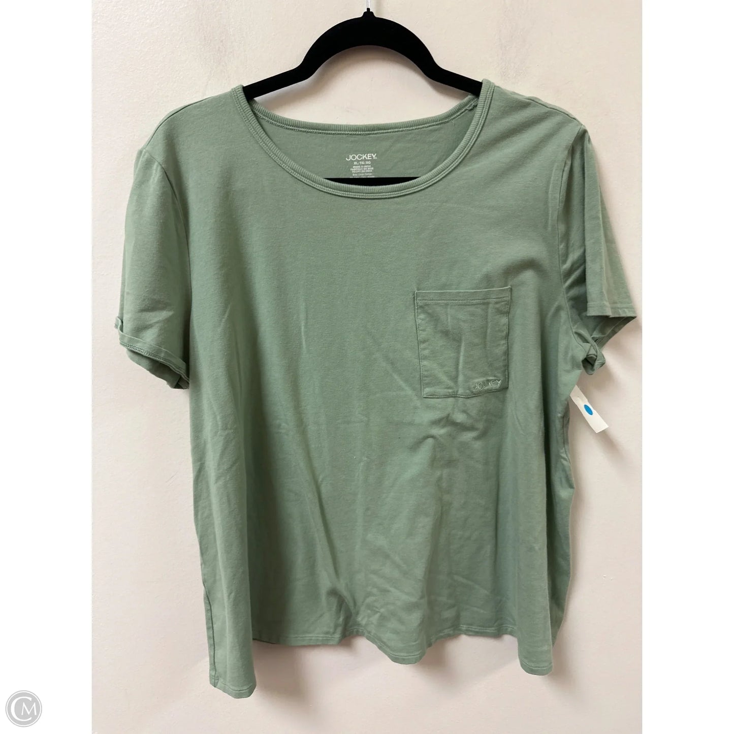 Top Short Sleeve By Jockey In Green, Size: Xl