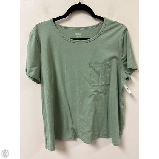 Top Short Sleeve By Jockey In Green, Size: Xl