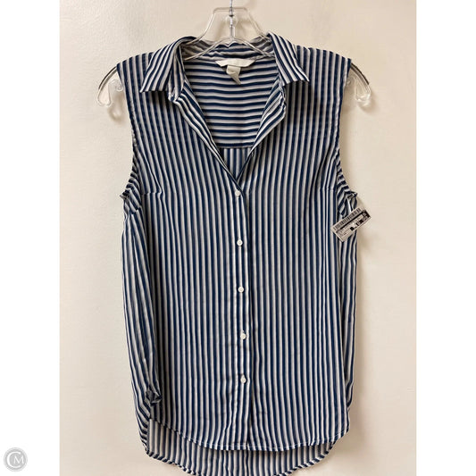 Blouse Sleeveless By H&m In Blue, Size: Xs