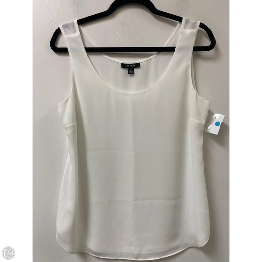 Top Sleeveless By Alfani In White, Size: S