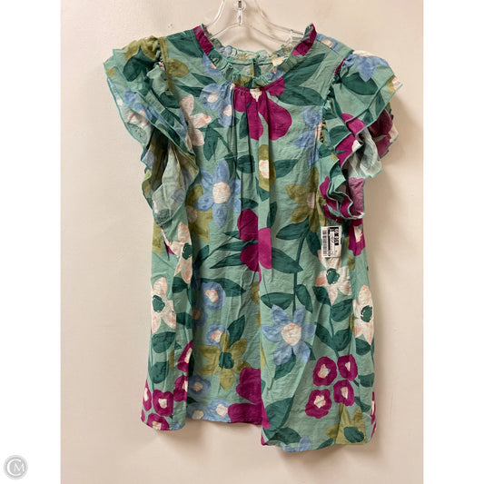 Top Sleeveless By Entro In Green, Size: Xl