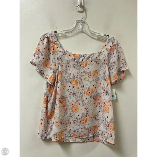 Top Sleeveless By Loft In Orange, Size: S