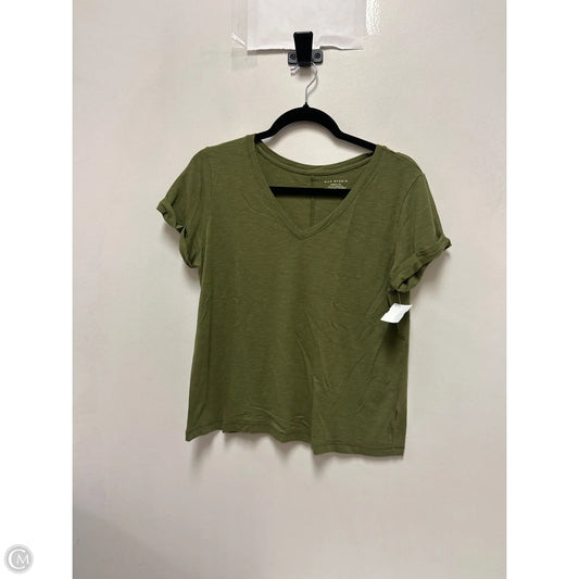 Top Short Sleeve By Max Studio In Green, Size: L